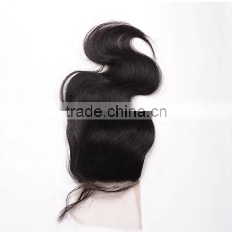 7A Cambodian Virgin Hair Body Wave Lace Closure 4*4 Wavy Hair Closure 12"-20"