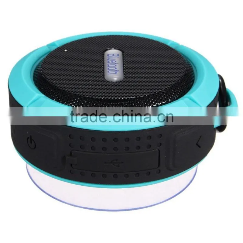 Waterproof and Shockproof Bluetooth Wireless FM Stereo Speaker For iPhone SmartPhone Tablet PC