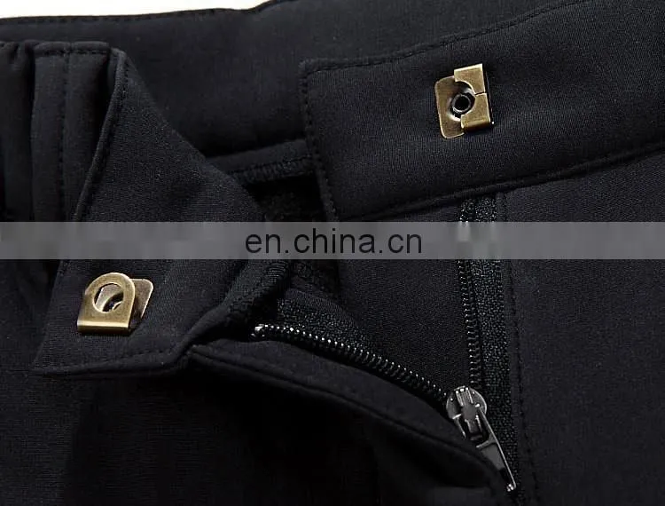 Winter warm trousers mens casual pants softshell