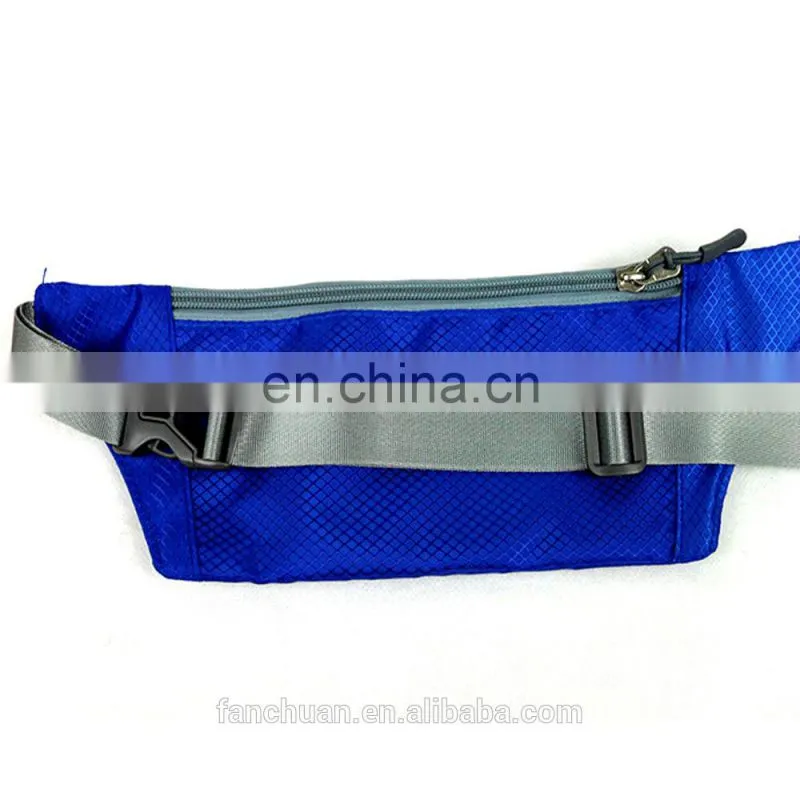 Purple Color Unisex Waterproof Nylon RFID Money Pouch Belt