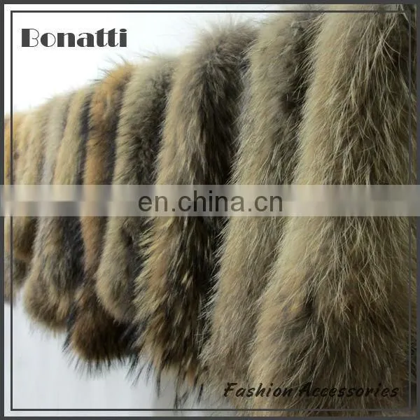 Hight quality white fox tail fur trim