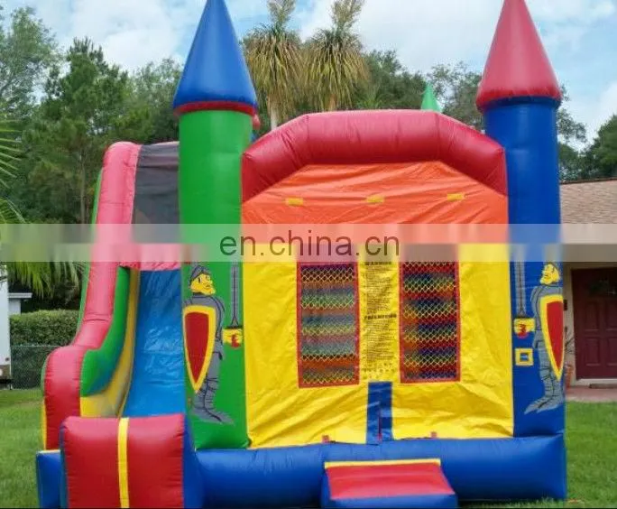 Inflatable bouncer combo with slide