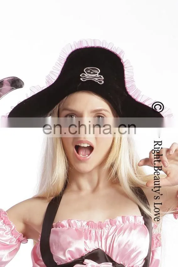 2015 Fashion Womens Summer Hat Halloween Costume Hat Sexy Women Pirate Hat