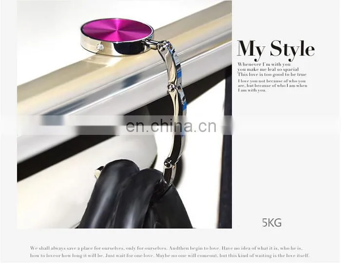 Different colors Metal with plastic flower plastic bag hanger