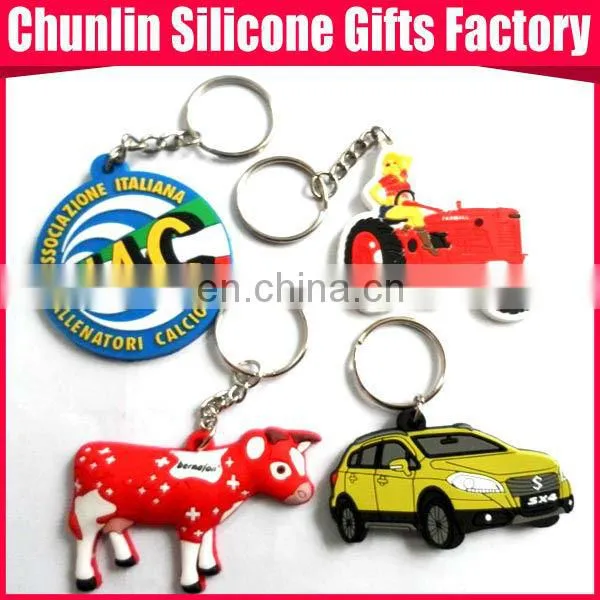 soft PVC Keychain with double sides