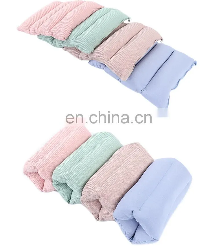 Fashion design foldable seat mat folding seat cushion bule four folded multifunction polystyrene cushion with zipper