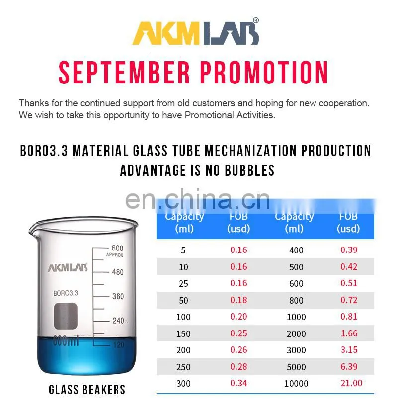 AKMLAB Laboratory Erlenmeyer Flask With Cork Stopper