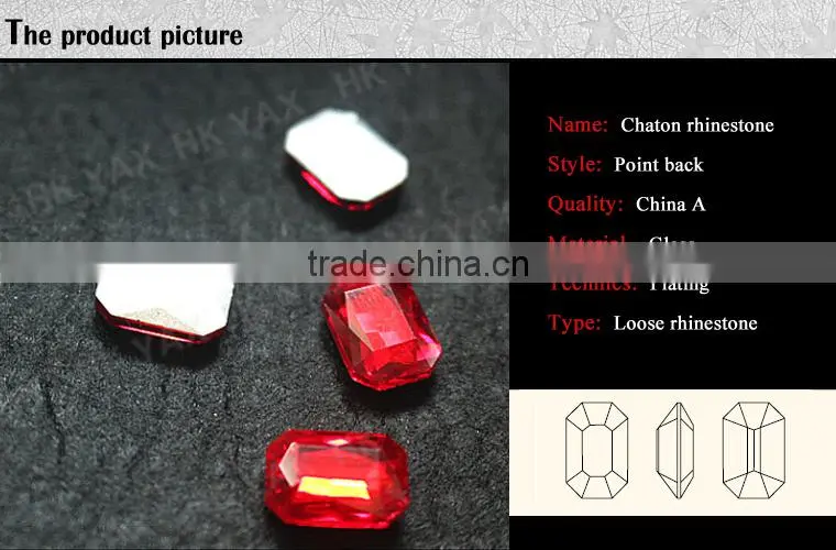 0706C China factory round flat back China strass, best quality rectangle China strass, fancy China strass for garment