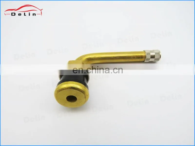 DeLin 90 Degree Tubeless Brass Truck Tire Valve Stems TR571C with 90 Degree Bend