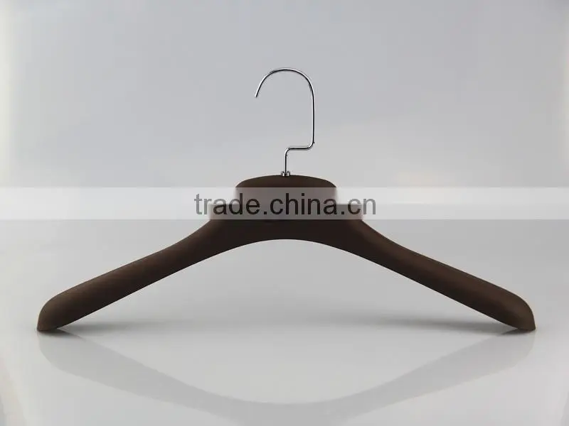 HA6932 antislip plastic hanger coat rubber coated hanger