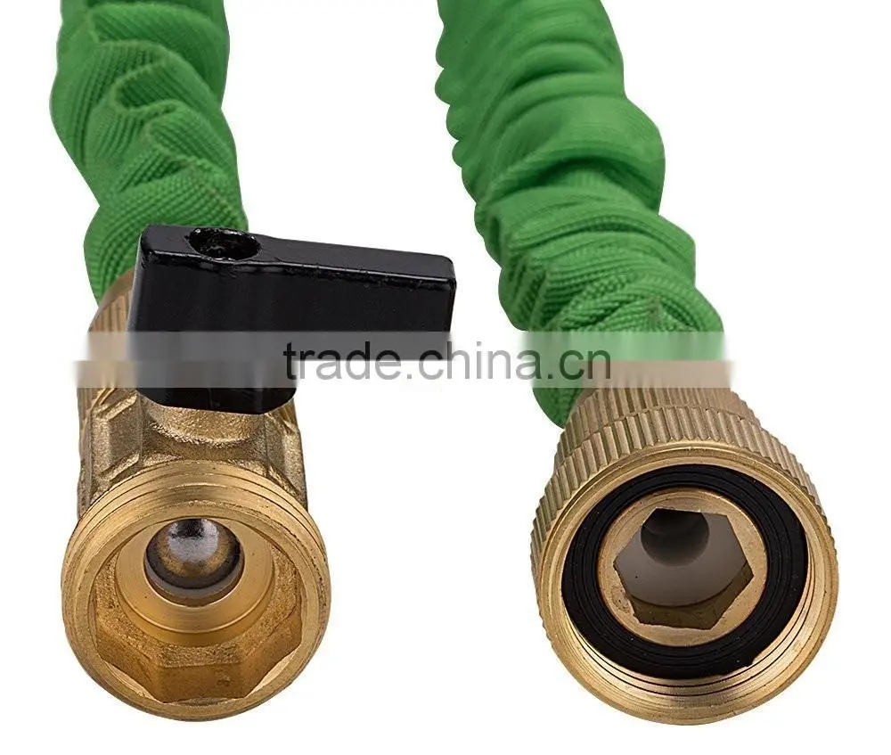 Expandable Garden Hose Strongest Expandable Hose With All Brass Connectors,8 Pattern Spray Nozzle And High Pressure - Resistance
