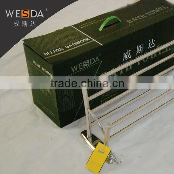 WESDA heated bathroom towel rack polish towel rail towel rail with hook