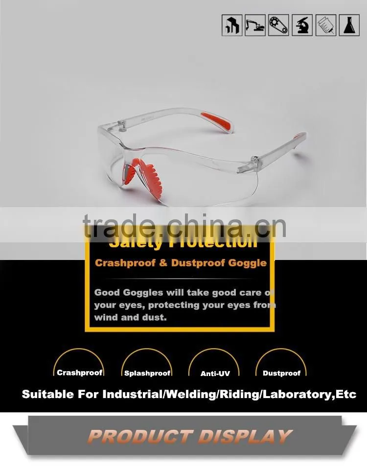 Factory wholesale clear electric welding lens safety glasses dustproof tanning eye protective goggles