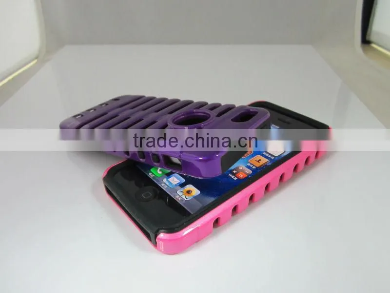 2013 New style Musubo Retro plastic+silicon microphone hard case for iphone5