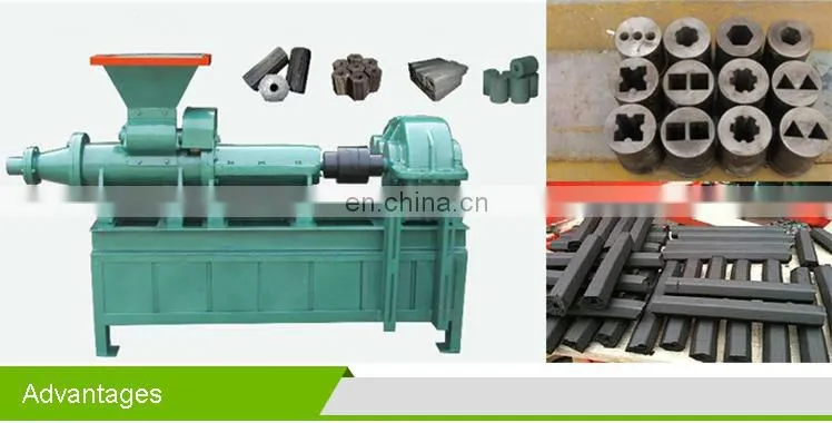 Multi-function Charcoal Coal Waste Paper Dust Briquette Extruder Machine
