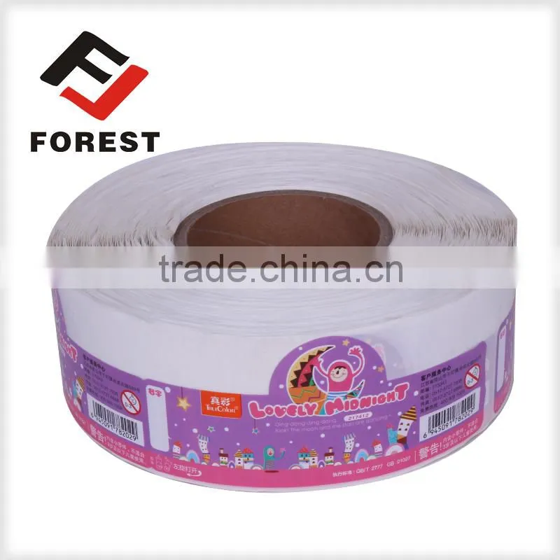 Cheap stationery box sticker label, maker sticker printing label,customized logo sticker