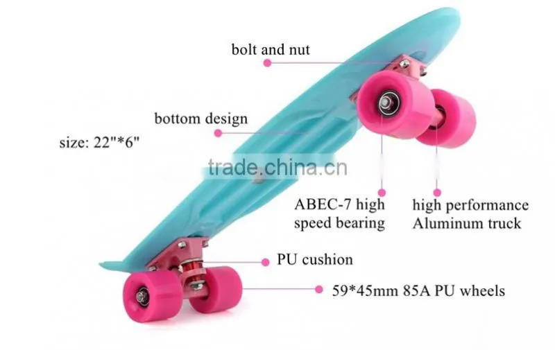 23 inch cheapest deck skateboard with handlebar