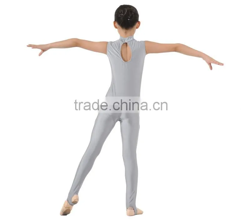 Turtle Neck Sleeveless Kids Unitards