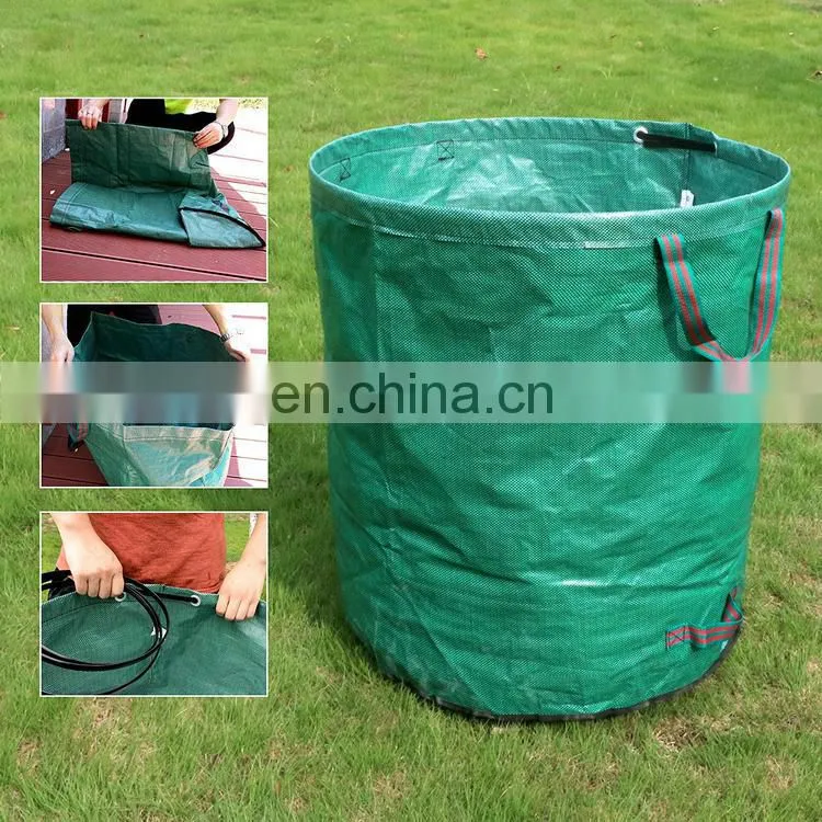 120L Heavy Duty reusable yard lawn refuse garden waste leaves grass rubbish yellow jumbo garbage bag
