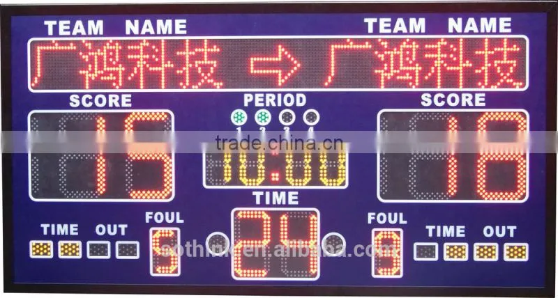 Wholesale multi-sport p10 LED scoreboard