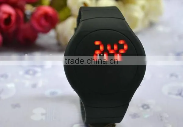 hot sale customize led touch screen silicon digital watch