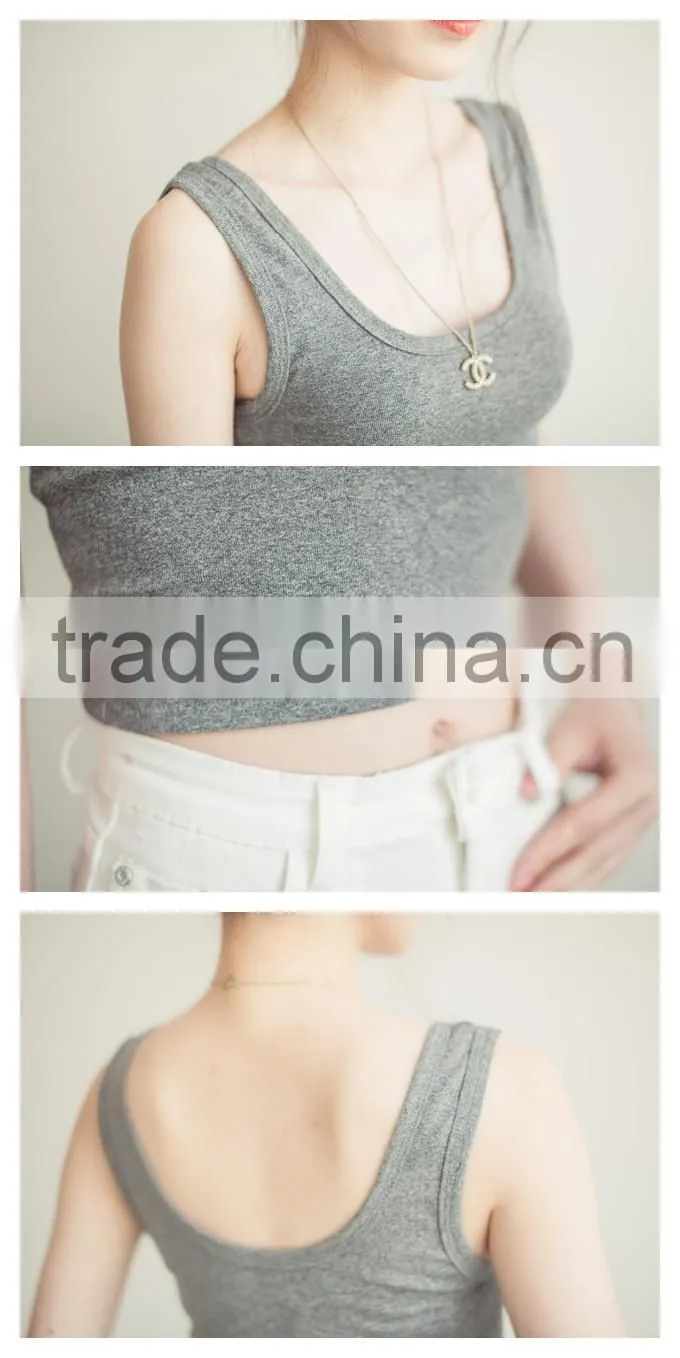 2014 sexy colorful tank top for lady with cheap price and high quality from China garment factory