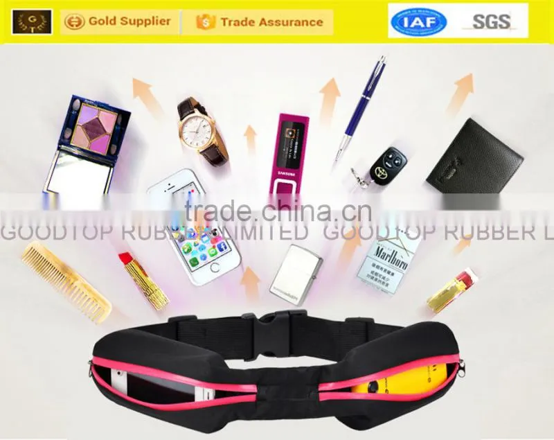 Neoprene Spandex Lycra Leather Running Belt Factory In China