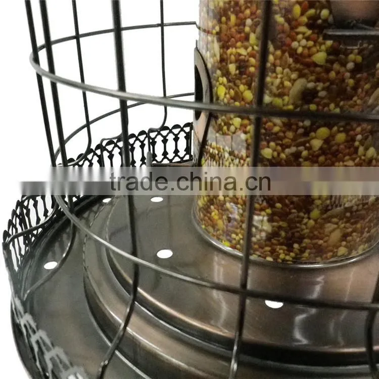 stainless cast iron steel bird feeder birdbath