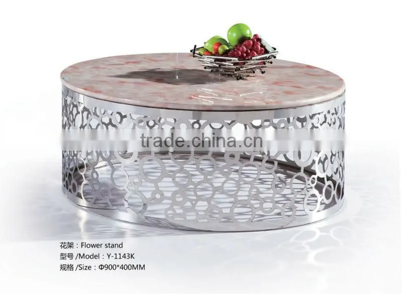 KTV modern table metal round tea table