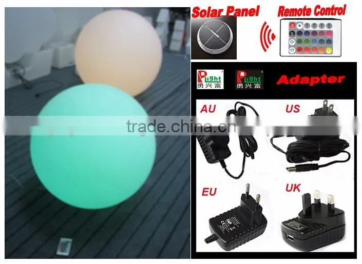 Solar LED ball with remote control YXF-800S1