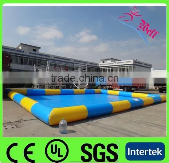UV protection giant inflatable pool with roof