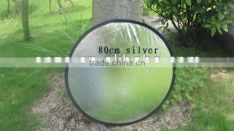 ET-80 silver&gold 80cm 2 in 1 foldable photo Studio Reflector board mini flash reflector
