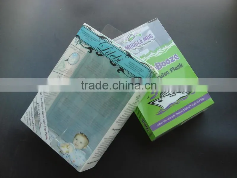 clear soft crease plastic PET box