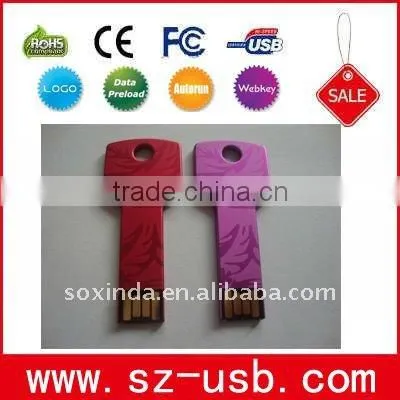 Metal key usb flash drive gadget