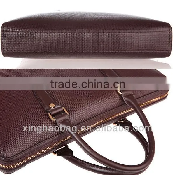Men's bag! genuine leather laptop bag briefcase