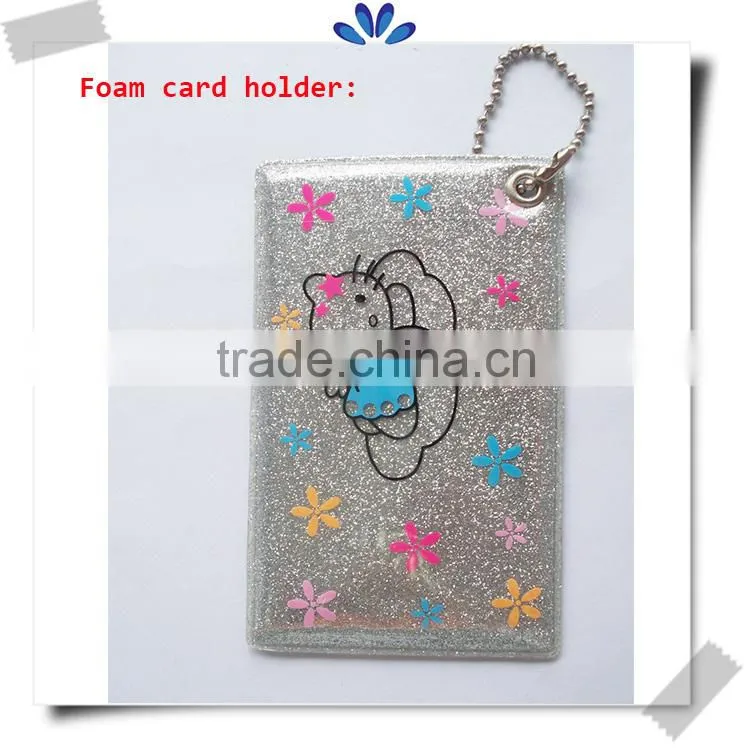High quality bank giveaways custom printing foam inside card holer,creative gift card holders