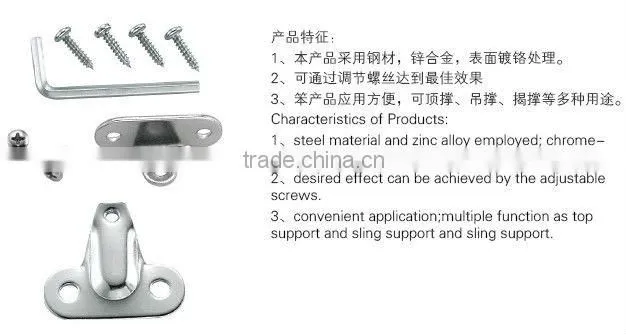 Zinc alloy cabinet door support cylinder gas support