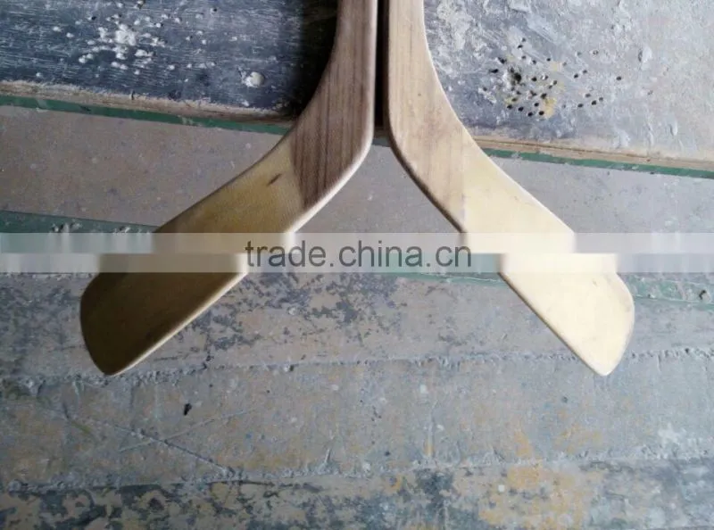 WBP GLUE Full Birch wooden ice hockey sticks( wooden stick + glass fiber reinforced plastic blade (ABS) Blade