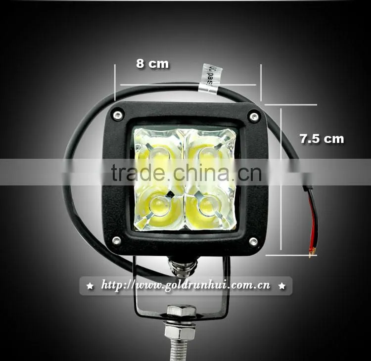 Goldrunhui RH-L0452 High Quality 10-30v 12w Waterproof Led Atvs Work Light