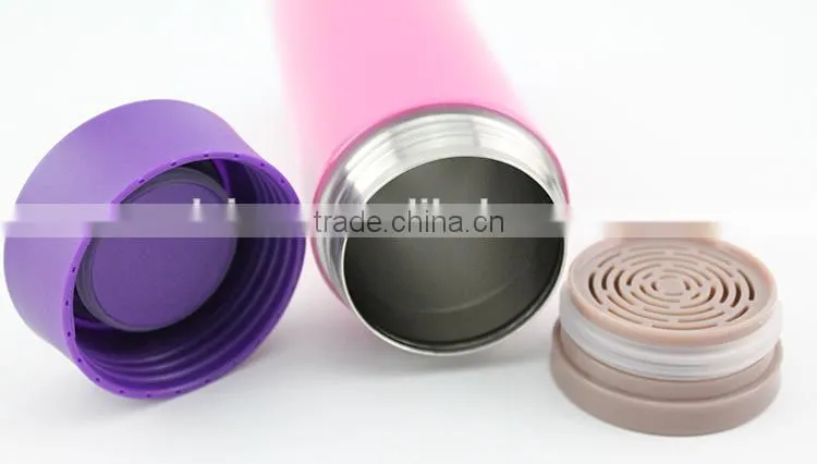 Home Office Business Stainless Steel Vacuum Thermal Dull Polish Warm Travel Mug Cup Bottle