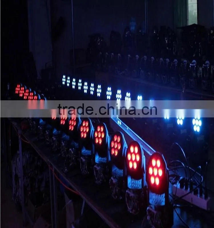 7PCS 12W RGBW 4 in 1 Mini Led Moving Head Wash Disco Light