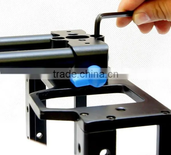Camera Cage Portable DSLR camera Cage with top handle for 5d3 5D2 7d with 15mm rod block rig