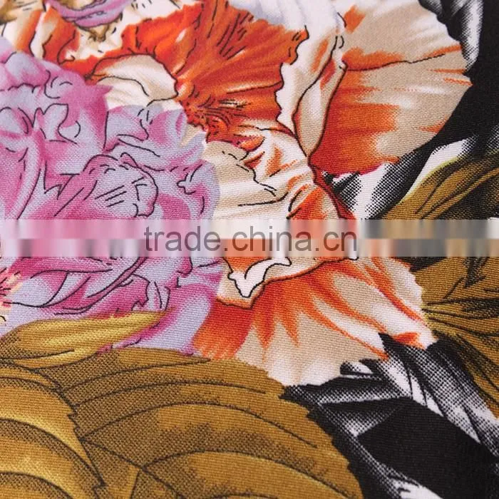 DTY knitted textile polyester spandex digital printed fabric