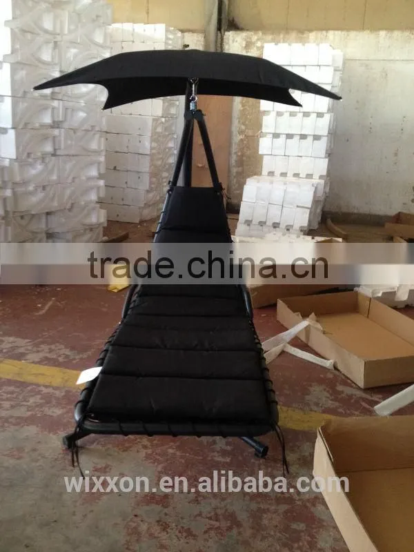 Hot Selling KD Design Metal Stand Helicopter Canopy Outdoor Swing Chair Cushion