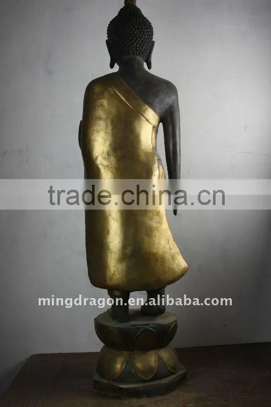 Thailand Standing Bronze Buddha