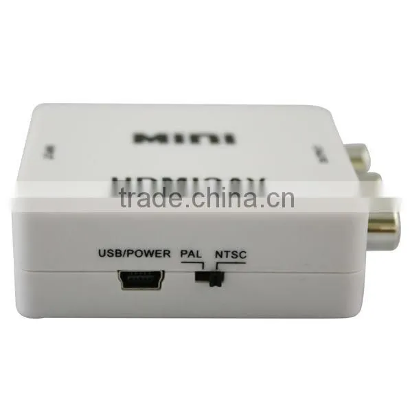 Mini HDMI2AV to AV Composite RCA CVBS Video Audio Converter