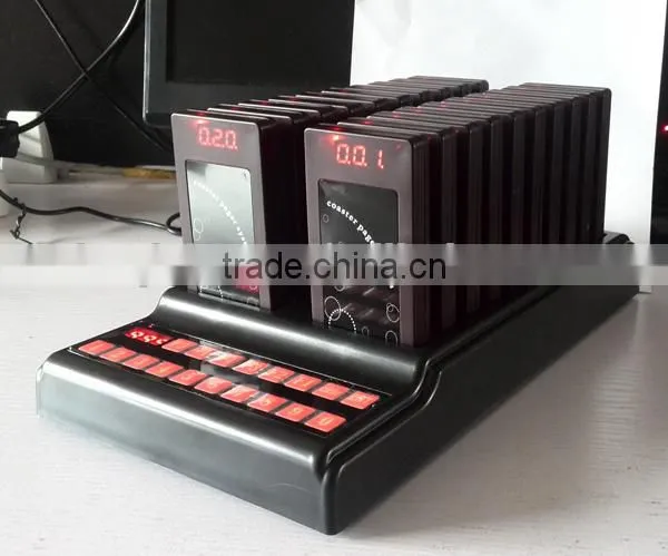 Guest Coaster Pager System for KFC fast food restaurant call customer to pick up order sound vibration flash