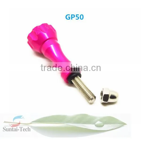 Quality GoPros Accessories 1 Long +2 Short Colorful Thumb Knob Stainless Aluminum Bolt Nut Screw for Go Pro 4/3+/3/2 GP50