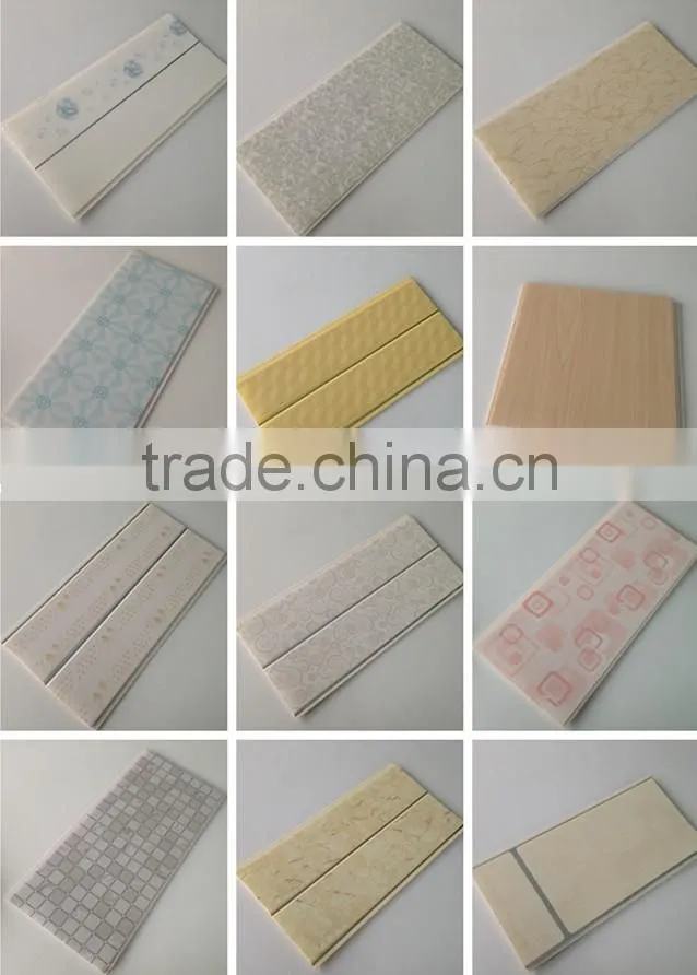 Fire resistant Printing decorative washable PVC wall panels for interior