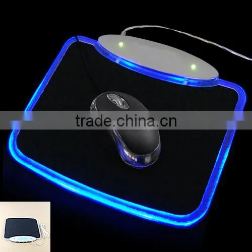 Blue LED USB multifunctional mouse pad with usb HUB